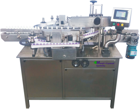 Double Side Vertical Sticker Labeling Machine